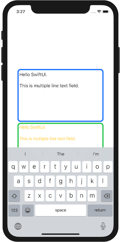 An image of input/display multi-line text.