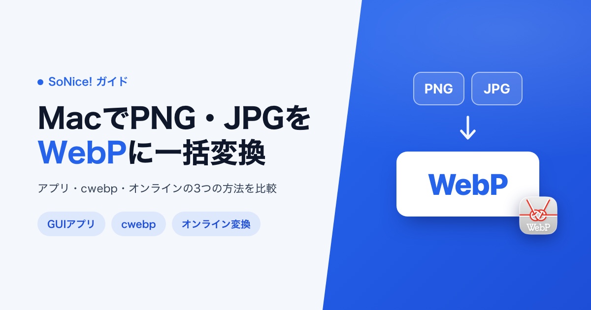 MacでPNG・JPGをWebPに一括変換する方法3つ(アプリ・cwebp・オンライン)の画像