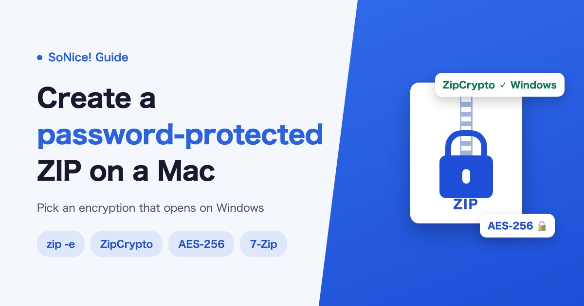 Thumbnail of How to Create a Password-Protected ZIP on a Mac (That Opens on Windows)