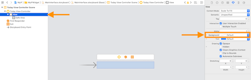 Make Background default none at Storyboard